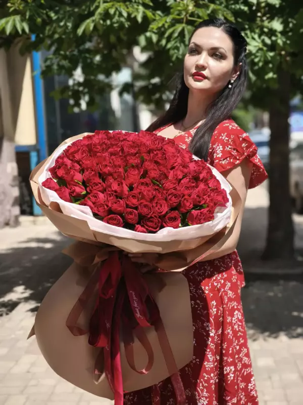 101 роза 40 см