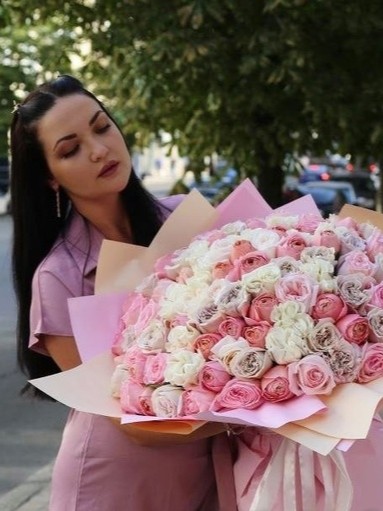 Букет из 21 тюльпана