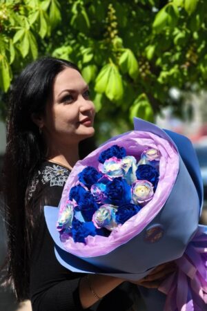 Букет из 35 тюльпанов