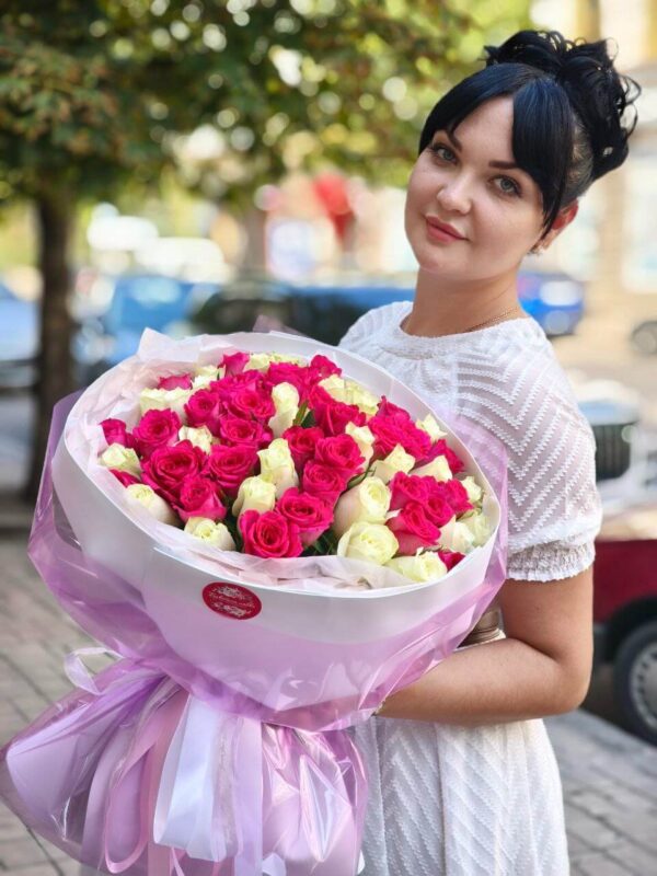 Букет из 39 тюльпанов