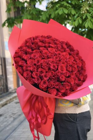 101 голландская роза 80 см