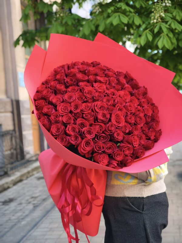 101 голландская роза 80 см
