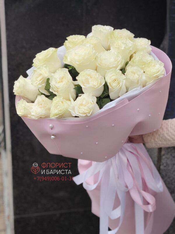 Букет из 21 розы 70 см