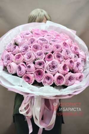 51 пионовидная роза 70 см