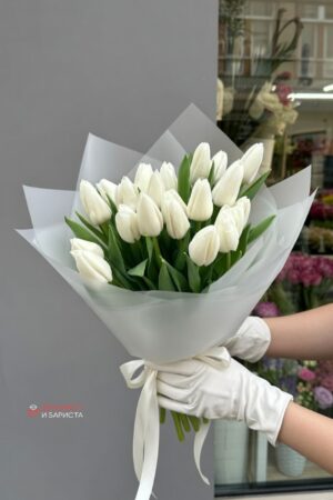 Букет из 19 тюльпанов