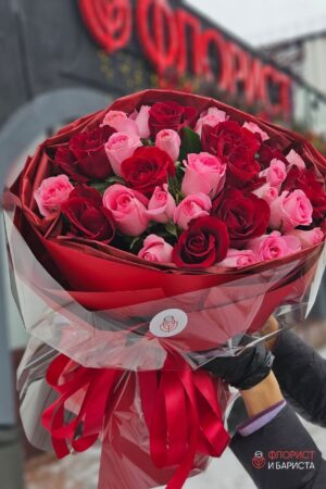 Букет из 35 кенийских роз