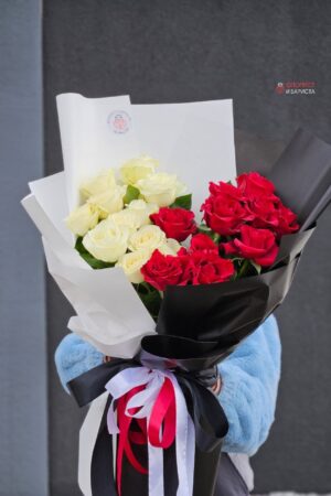 Вау-букет из 25 кенийских роз