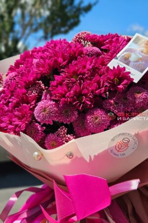 Букет из ассорти хризантем
