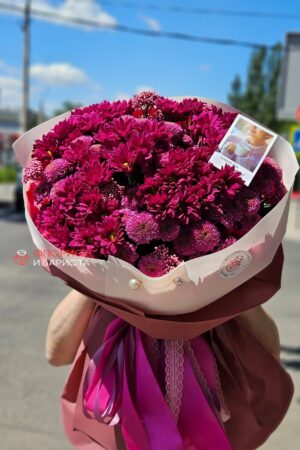 Букет из ассорти хризантем